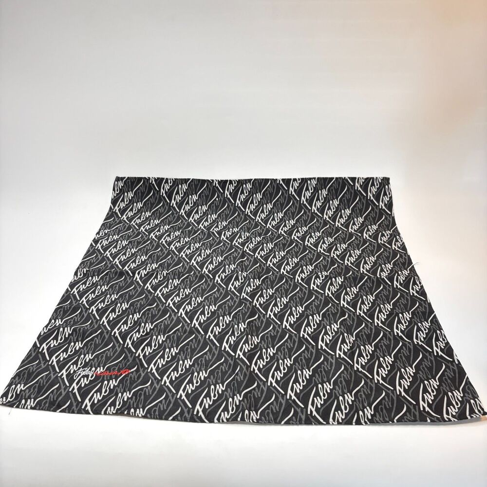 FUBU Unisex Black White Bandana Embroidered Logo